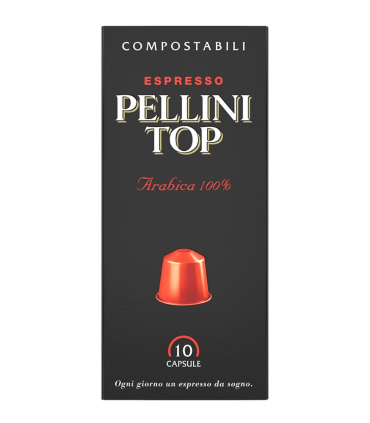 PELLINI TOP Arabica 100% Kapseln - Nespresso Kompatibel  10 St
