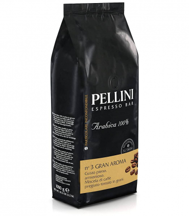 Pellini Espresso Gusto Bar Nr. 3 Gran Aroma ganze Bohne 1kg