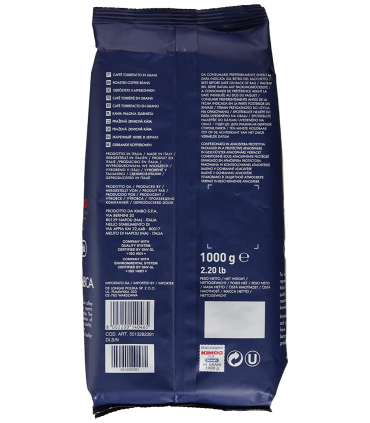 DeLonghi Kimbo Espresso 100% Arabica ganze Bohne 1kg