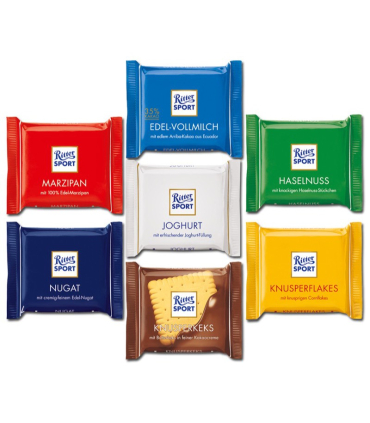 Ritter Sport Schokoladentafeln  84 x 16g