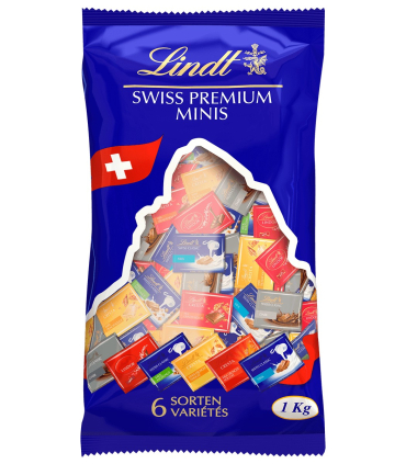 Lindt Napolitains Mini-Schokoladentafeln 1kg (145st.)