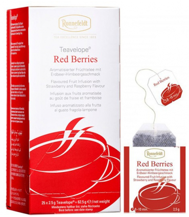 Ronnefeldt Teavelope Red Berries porcovaný čaj 25 x 1,5g
