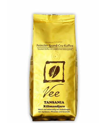 Vee Kaffee Tansania Kilimandscharo ganze Bohne 250g