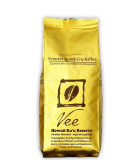 Vee Kaffee Hawaii Ka'u Reserve Paradise Mountain ganze Bohne 250g