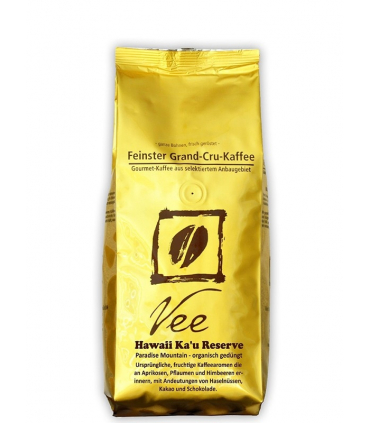 Vee Kaffee Hawaii Ka'u Reserve Paradise Mountain ganze Bohne 250g