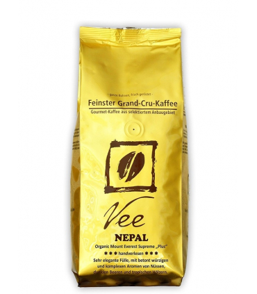 Vee Kaffee Nepal Organic Mount Everest Supreme Plus ganze Bohne 250g
