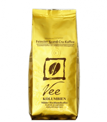 Vee's Kolumbien - Milder Hochlandkaffee ganze Bohne 250g